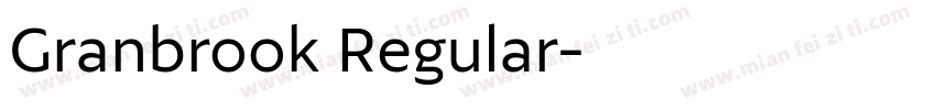 Granbrook Regular字体转换